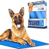 Petic Dog Cooling Mat Large Pet Cool Mat for Dogs Cooling Pad Bed for Pets Cooling Mats Mattress for Dogs Cats Gel Pad Self Cool Durable Summer Heat Relief 50x90cm 19.7 x 34.4inch